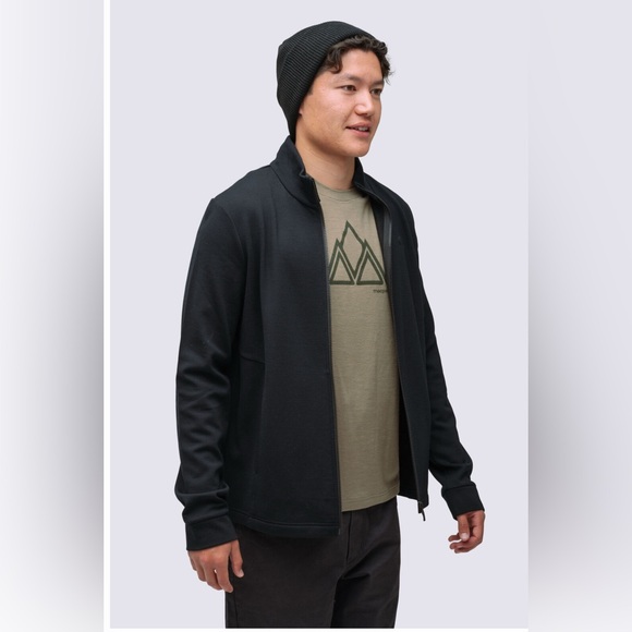 MacPac Men’s Full Zip Merino Wool 100% Black Men’s Jacket , size 2XL - Picture 10 of 10